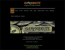 Tablet Screenshot of greenbelts.de